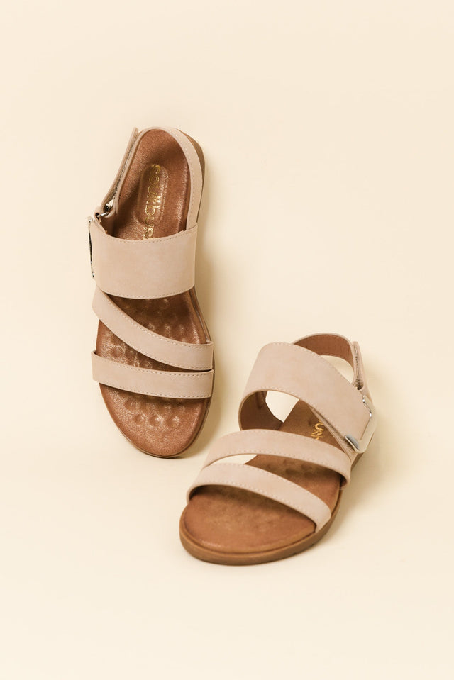 Flinders Beige Velcro Sandal