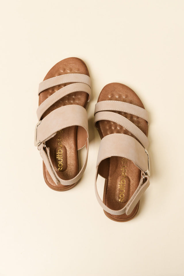 Flinders Beige Velcro Sandal image 4