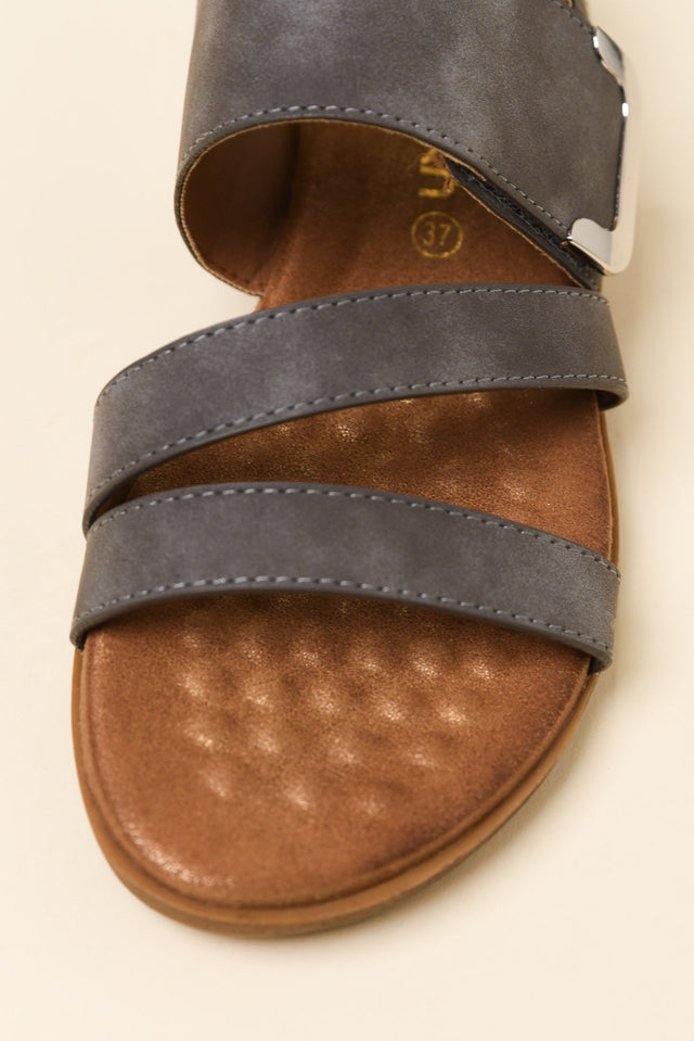 Flinders Dark Grey Velcro Sandal image 5
