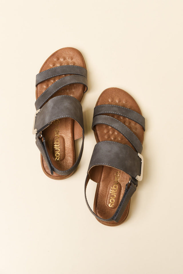 Flinders Dark Grey Velcro Sandal image 4
