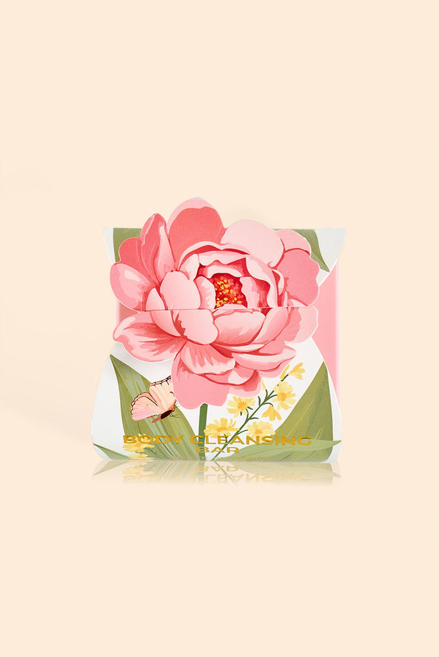 French Pear Pink Flower Body Bar Gift Box image 2