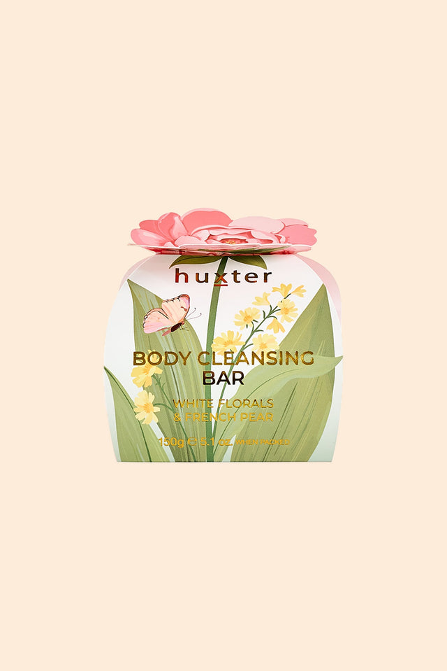 French Pear Pink Flower Body Bar Gift Box image 3
