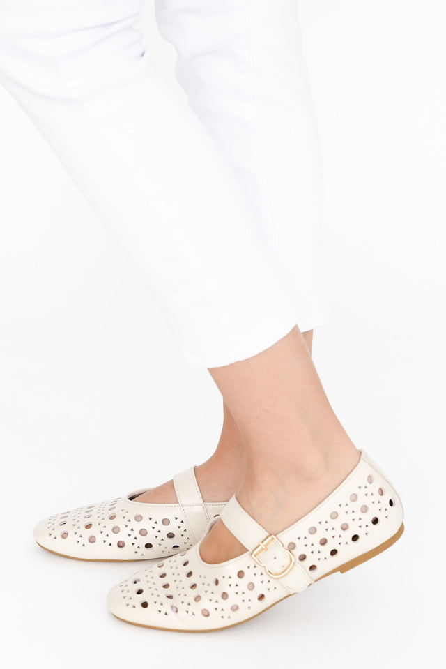 Fruity Cream Leather Ballet Flat image 5