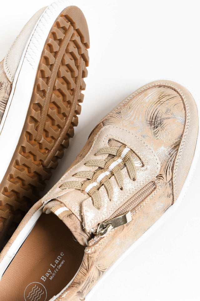 Glamper Blush Abstract Leather Sneaker image 3