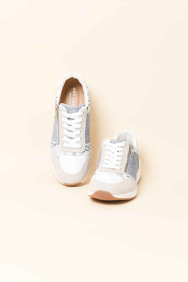 Glebe Denim Multi Leather Zip Sneaker image 2