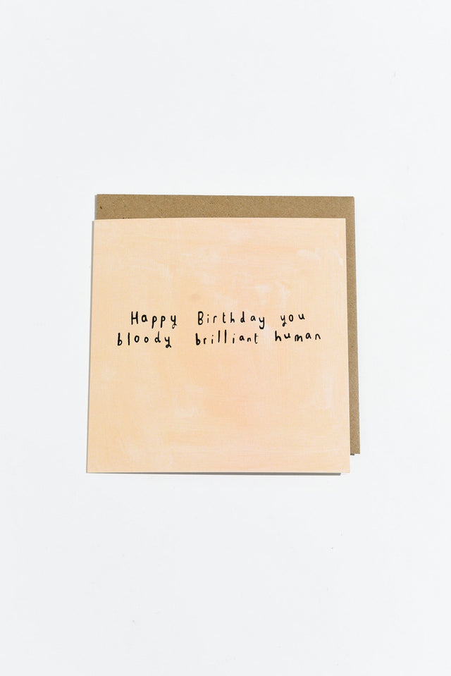 Happy Birthday Brilliant Human Card image 1