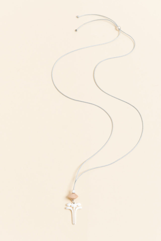 Hatia Silver Flower Pendant Necklace image 1