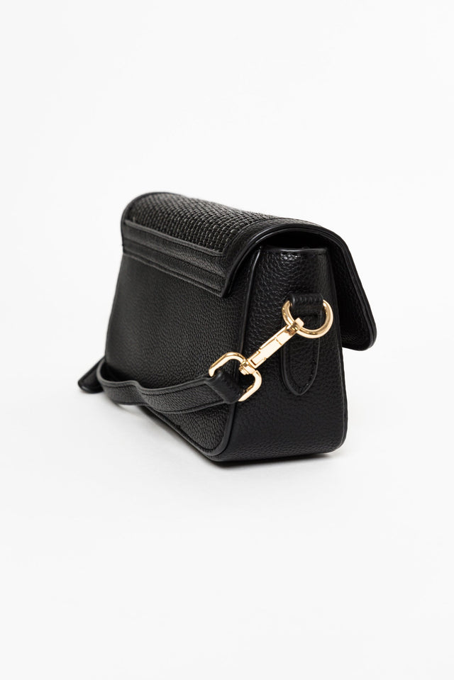 Hattie Black Weave Crossbody Bag image 3