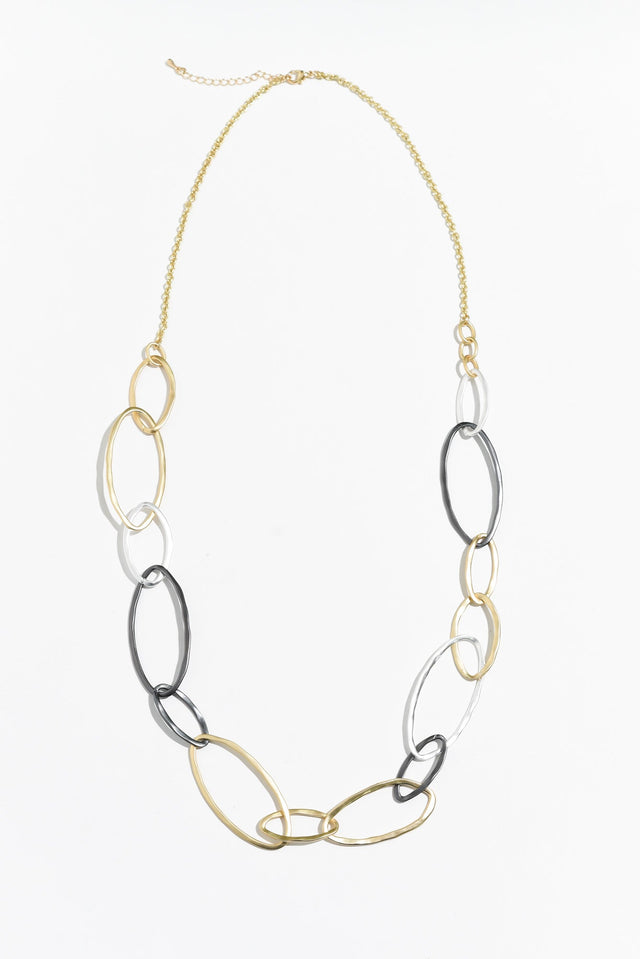 Imogen Gold Metal Link Necklace image 2