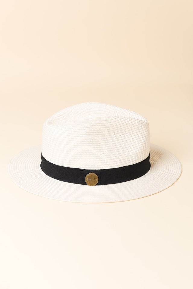 Ivory Wide Brim Travel Fedora