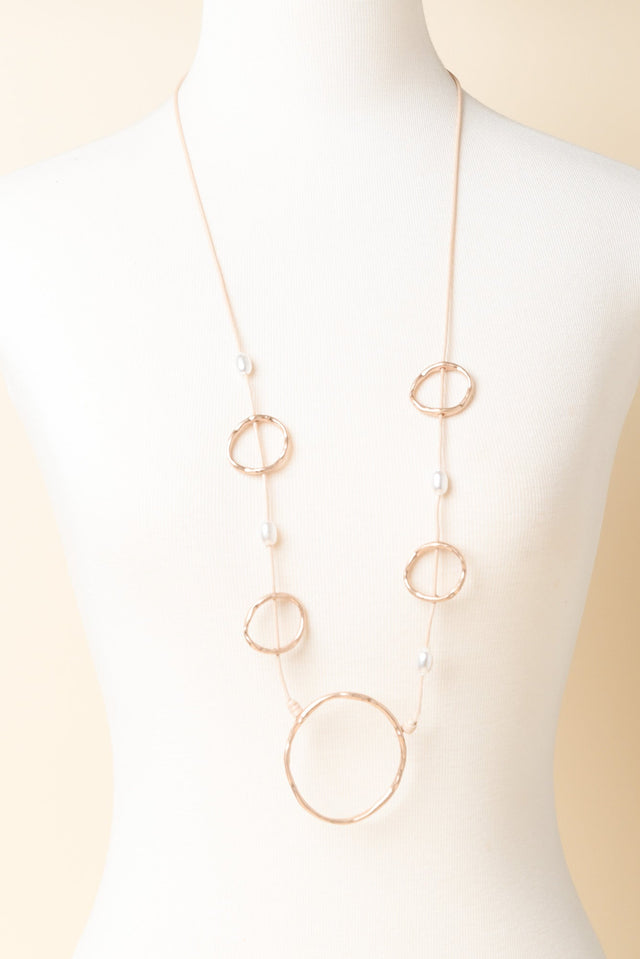 Jacen Gold Circle Necklace image 2