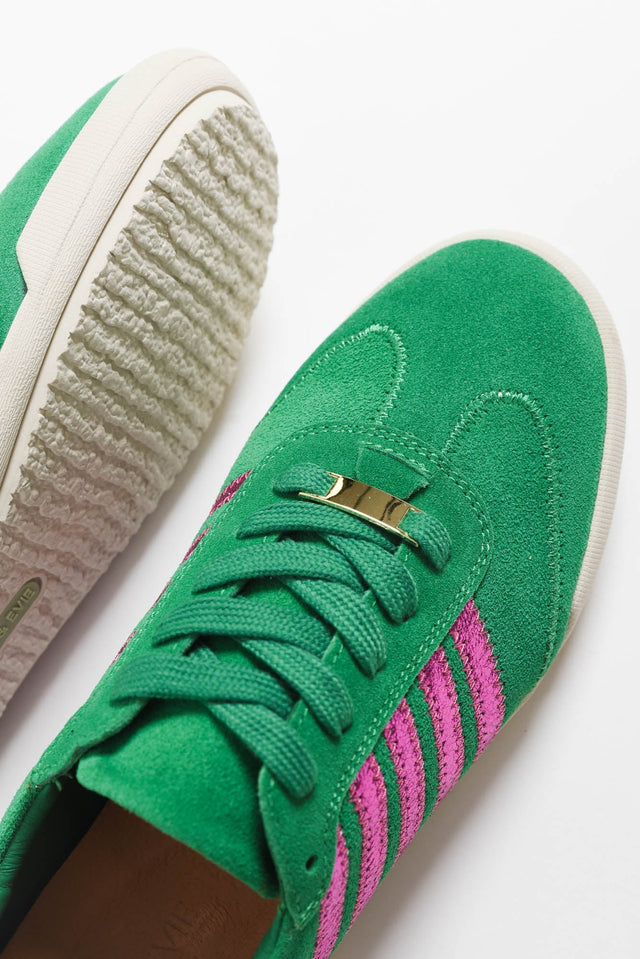 Jaddy Green Stripe Suede Sneaker image 6