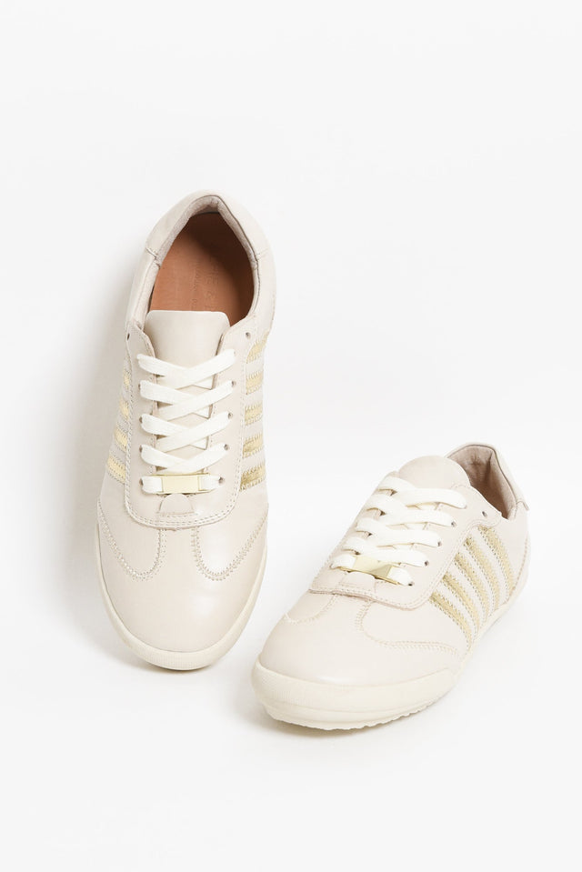 Jaffa Cream Stripe Leather Sneaker image 2
