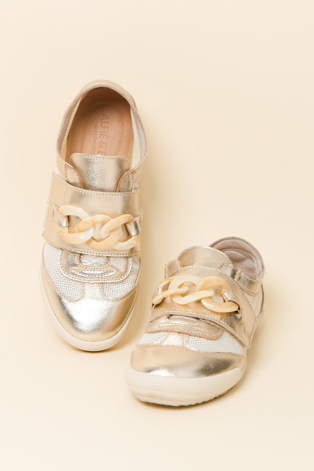 Jayden Gold Buckle Mesh Sneaker image 2