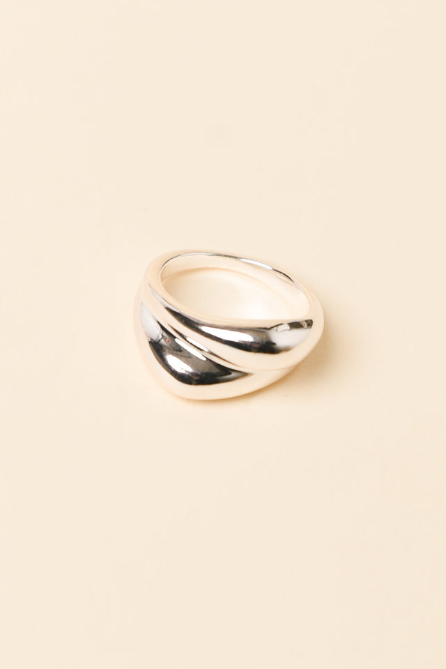 Jem Silver Double Band Ring image 1