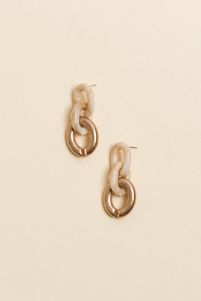 Judy Rose Gold Link Earrings image 1