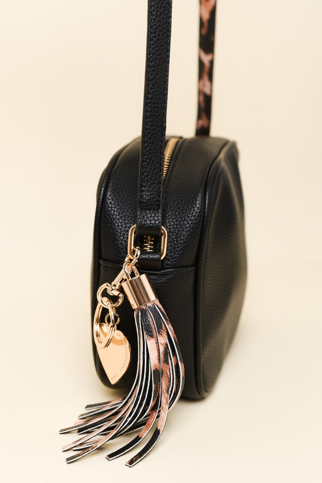 Katie Black Trim Crossbody Bag image 2