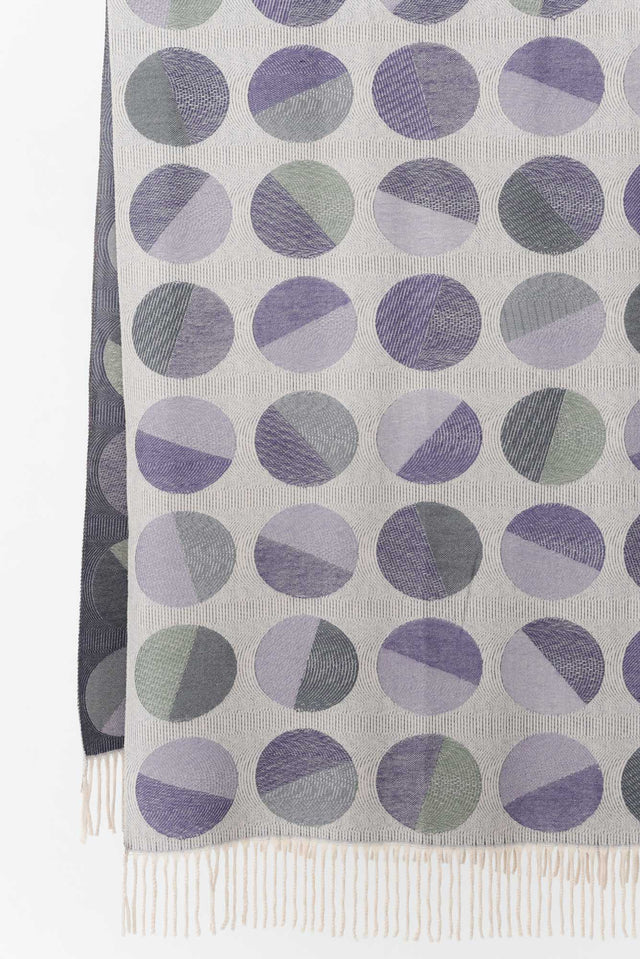 Kindra Indigo Geo Tassel Scarf image 4