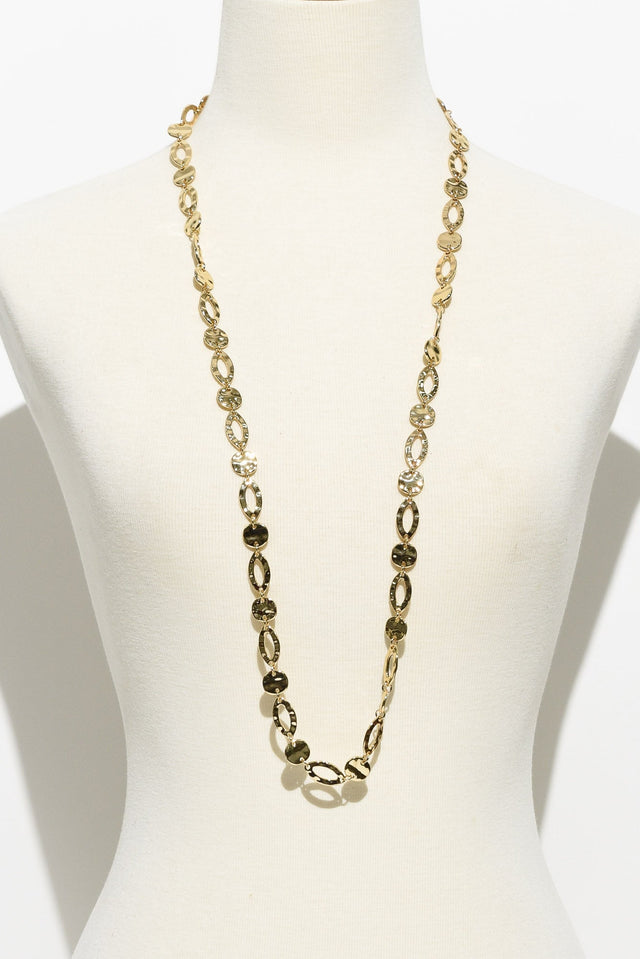 Kirra Gold Disc Ring Link Necklace image 2