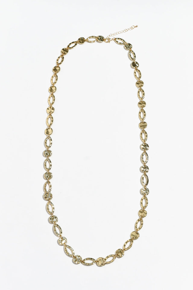 Kirra Gold Disc Ring Link Necklace image 1