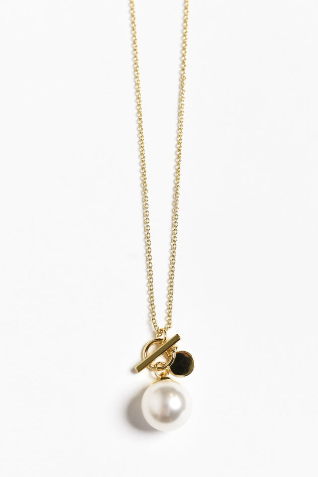 Kora Gold Pearl Necklace image 1