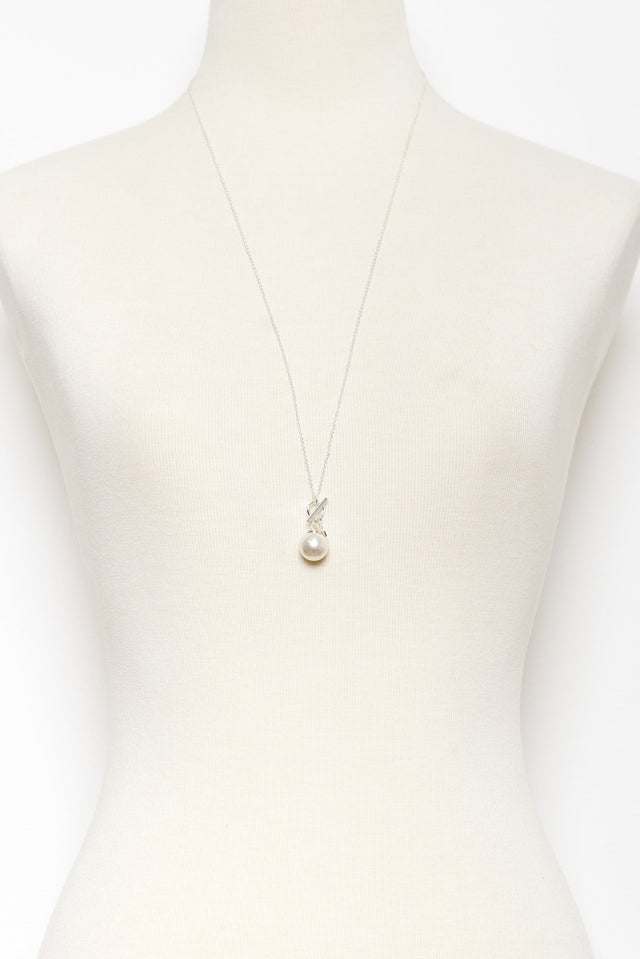 Kora Silver Pearl Necklace image 2