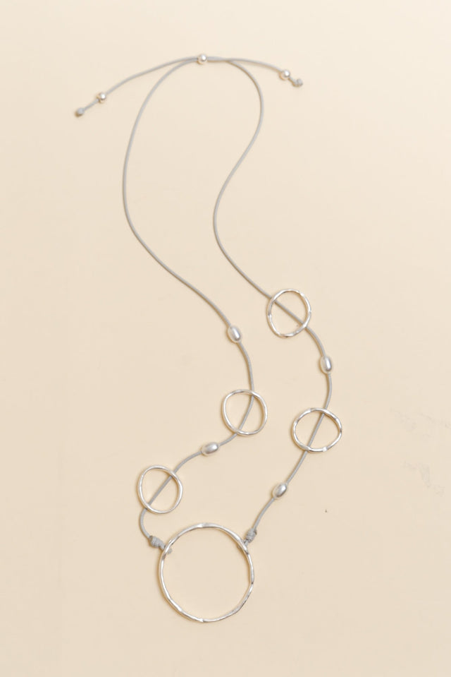 Leveque Silver Circle Necklace image 1