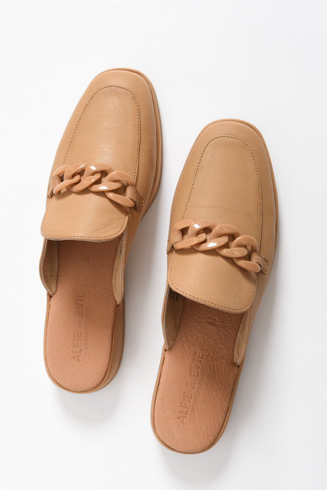 Lewis Camel Leather Buckle Mule image 4