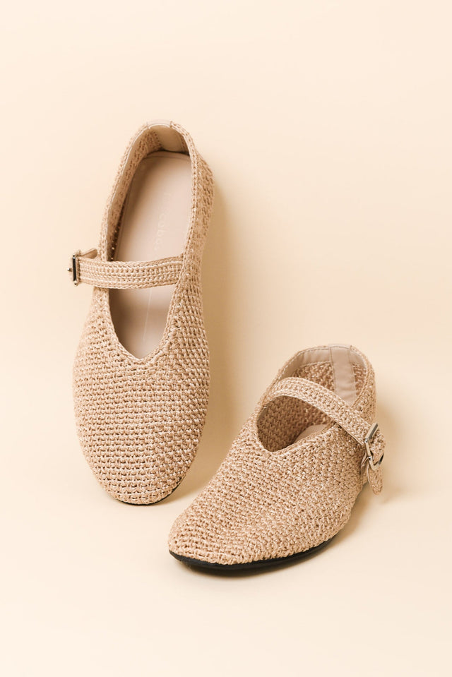 Lille Natural Raffia Ballet Flat image 2
