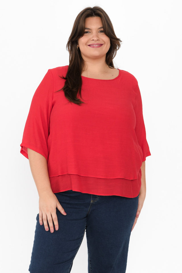 plus-size,curve-tops,plus-size-sleeved-tops,alt text|model:Gabby image 9