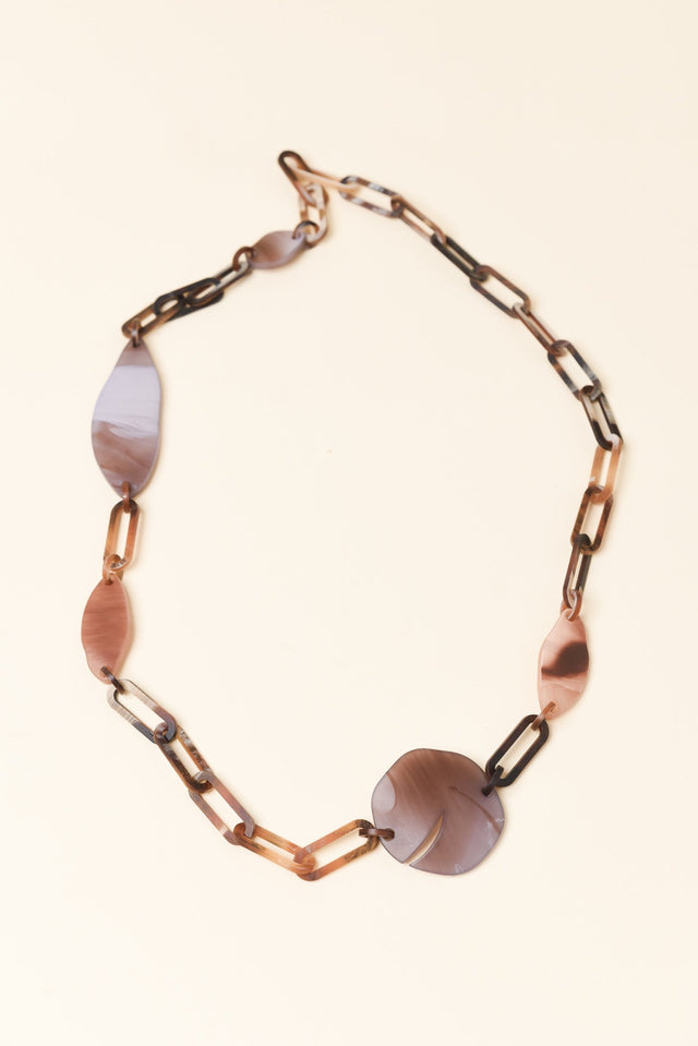 Mackenzie Brown Resin Chain Necklace image 1