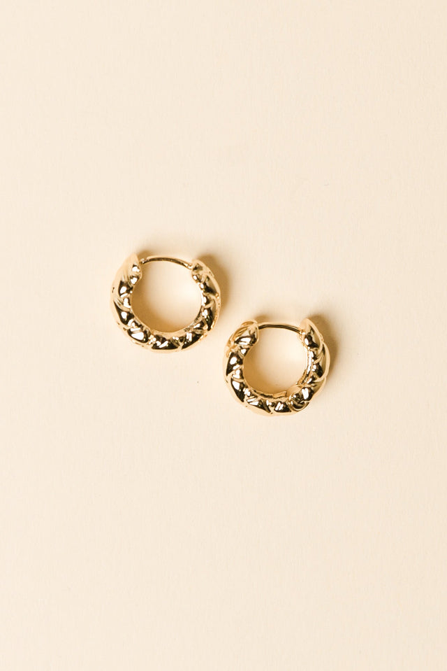 Macy Gold Huggie Earrings