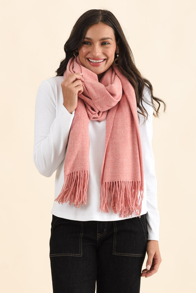 Malone Berry Wool Blend Scarf image 1