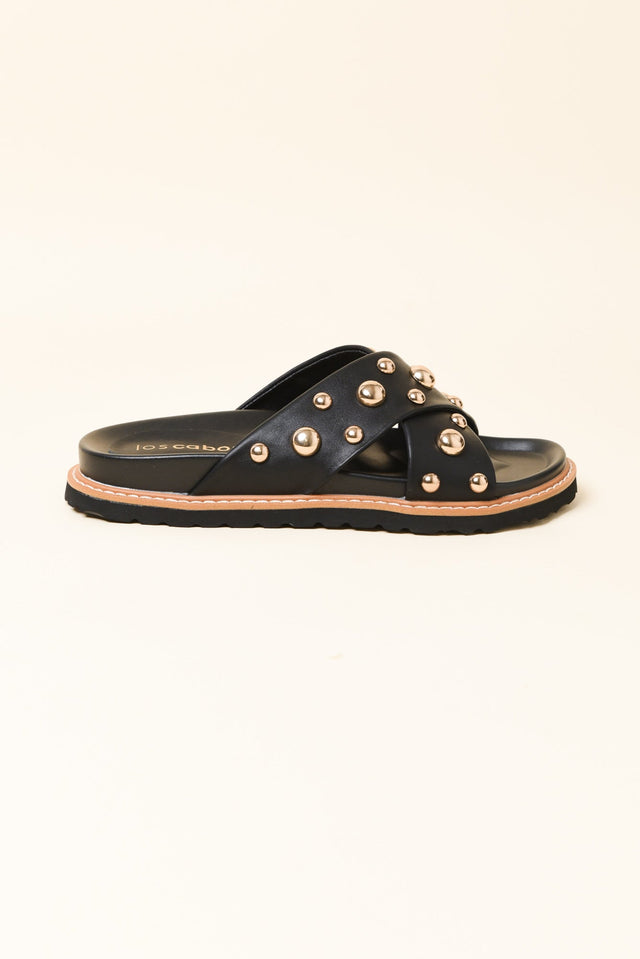 Mode Black Studded Slide image 1