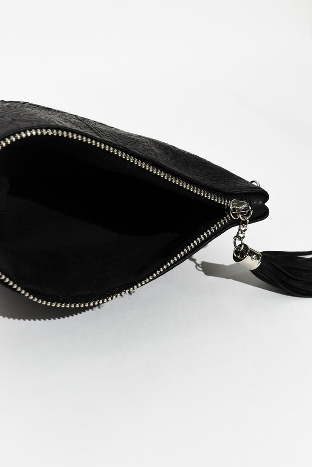 Nala Black Woven Crossbody Bag image 3