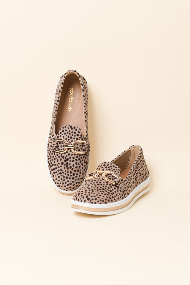Nature Brown Leopard Platform Loafer image 3
