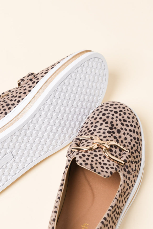 Nature Brown Leopard Platform Loafer image 4