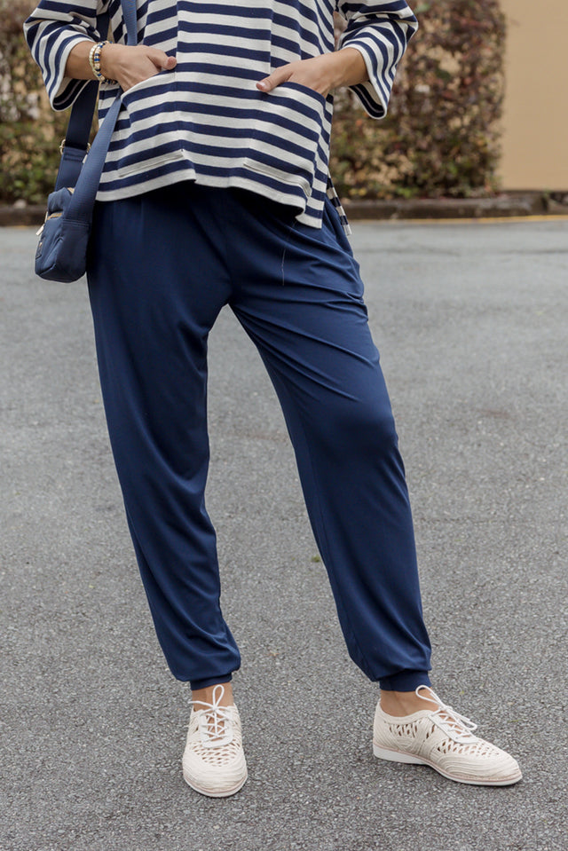 Navy Bamboo Everyday Pants