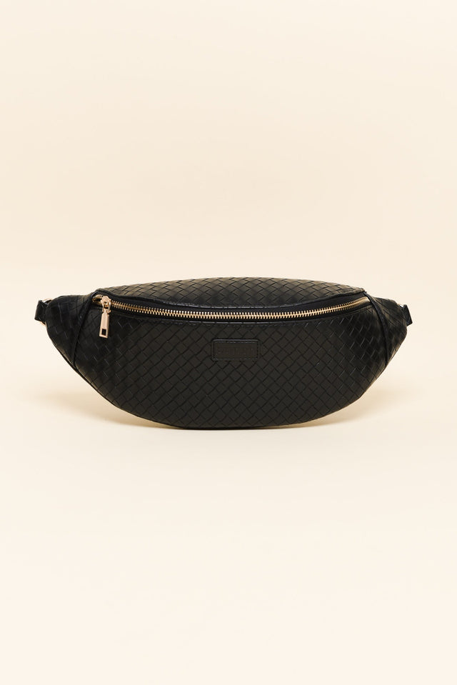 Nomad Black Woven Sling Bag image 1