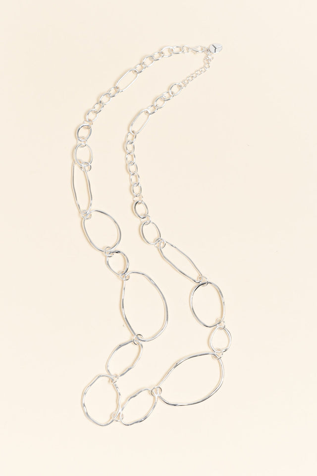 Nona Silver Circle Necklace image 1