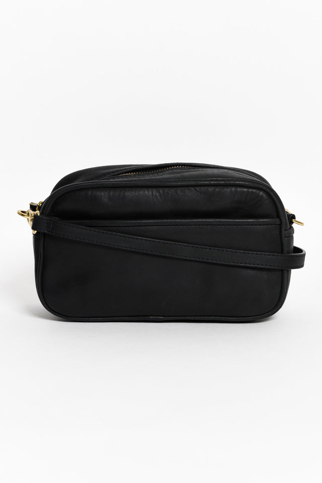Opera Black Leather Crossbody Bag image 1