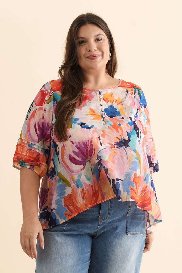 plus-size,curve-tops,plus-size-sleeved-tops,alt text|model:Gabby image 8