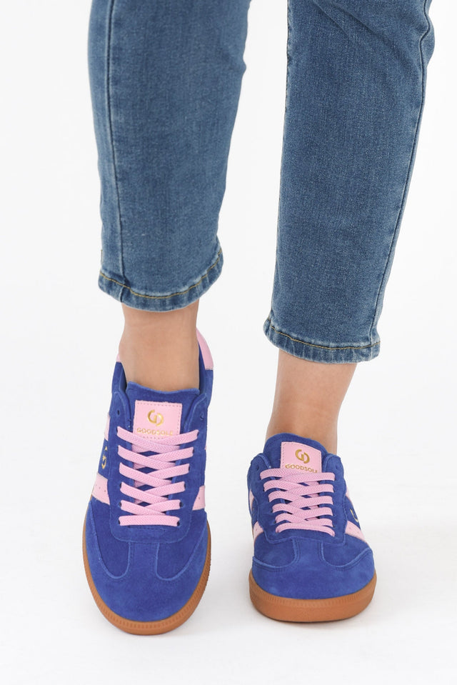 Parallel Cobalt Contrast Suede Sneaker image 5