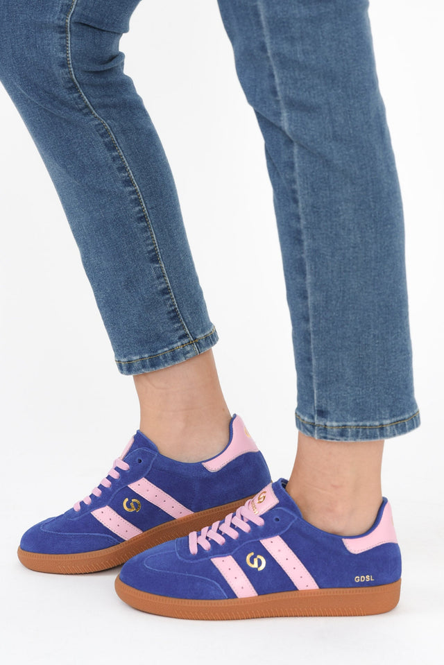 Parallel Cobalt Contrast Suede Sneaker image 6