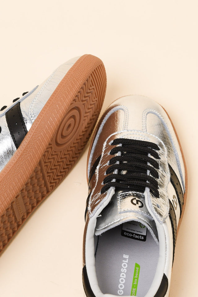 Parallel Silver Contrast Suede Sneaker image 3