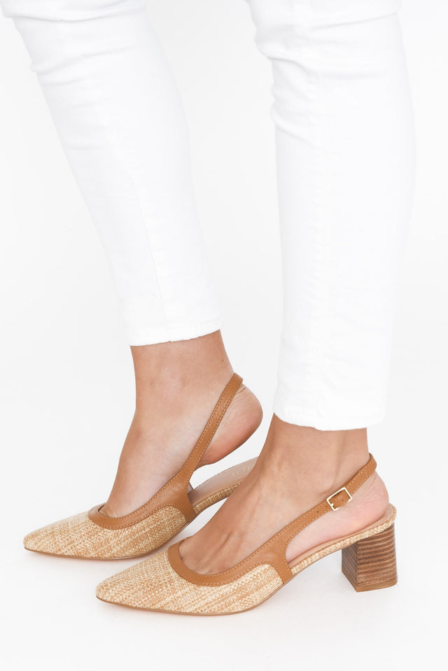 Patricia Tan Contrast Leather Slingback Heel image 5