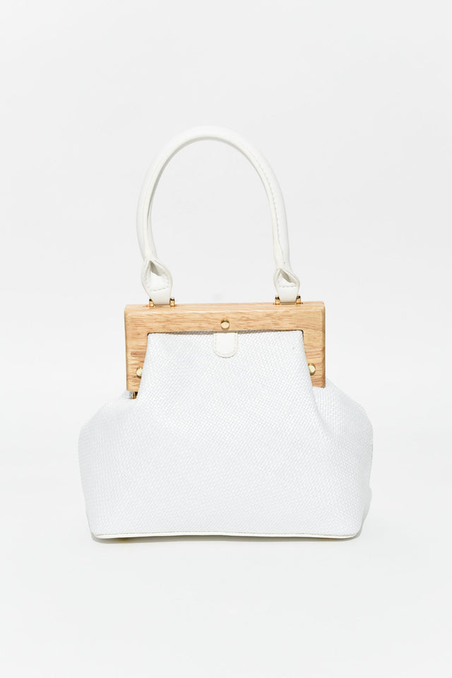 Piper White Straw Bag image 1