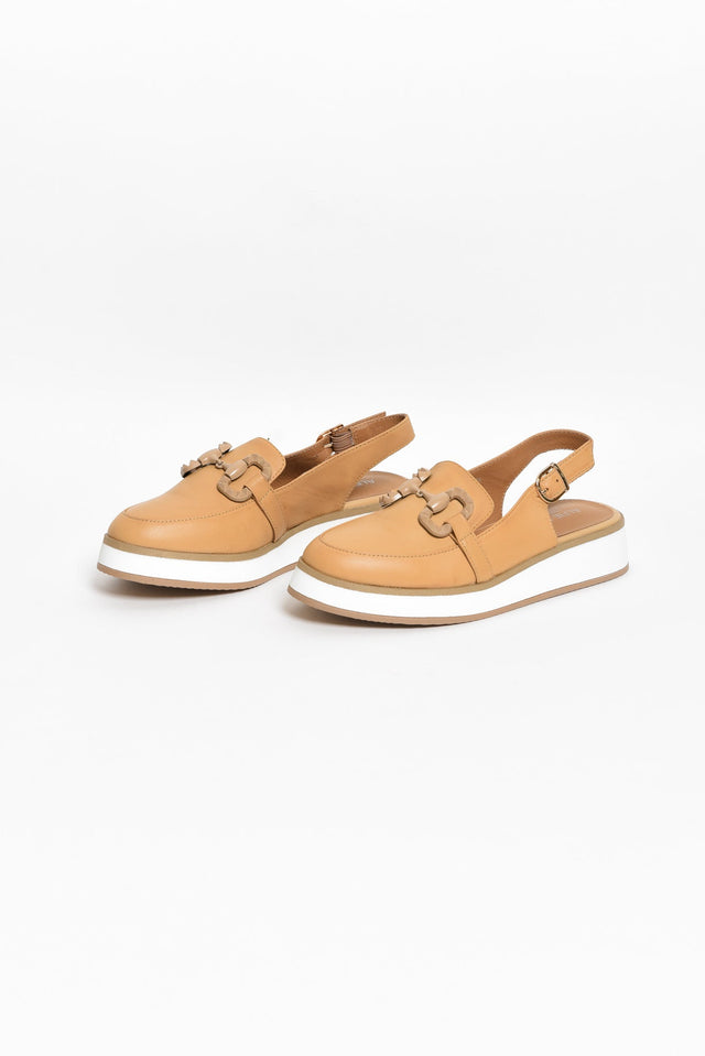 Quantum Camel Leather Slingback Loafer image 1
