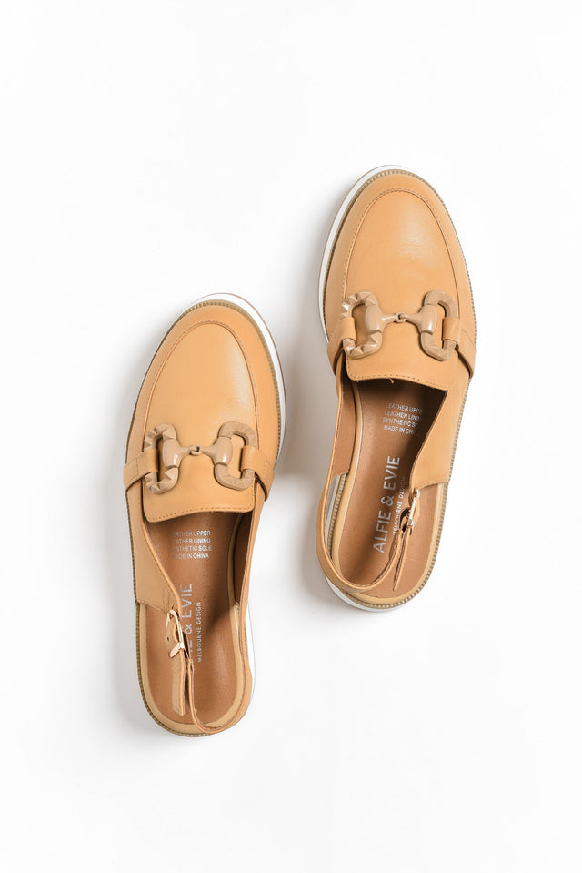 Quantum Camel Leather Slingback Loafer image 3