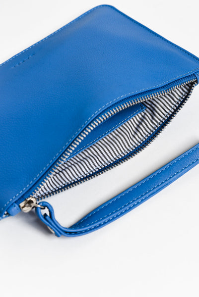 Queens Tan Leather Clutch